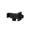 Подключение с держателем для шланга Qtap Spojeni прямоугольное QTCRBBH025 Black Matt Підключення з тримачем для шланга Qtap Spojeni прямокутне QTCRBBH025 Black Matt