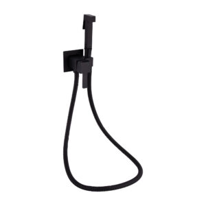 Набор для гигиенического душа Qtap Inspai-Varius прямоугольный QT259710842859NB Black Matt Набор для гігієнічного душу Qtap Inspai-Varius прямокутний QT259710842859NB Black Matt