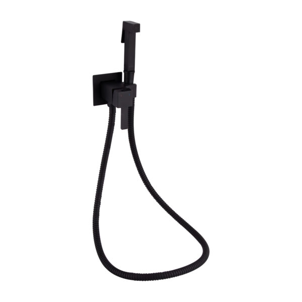 Набор для гігієнічного душу Qtap Inspai-Varius прямокутний QT259710842859NB Black Matt Набор для гігієнічного душу Qtap Inspai-Varius прямокутний QT259710842859NB Black Matt