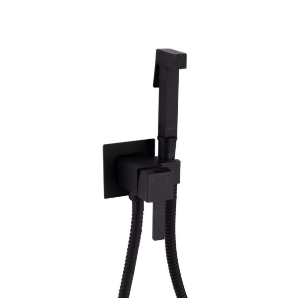 Набор для гігієнічного душу Qtap Inspai-Varius прямокутний QT259710842859NB Black Matt Набор для гігієнічного душу Qtap Inspai-Varius прямокутний QT259710842859NB Black Matt