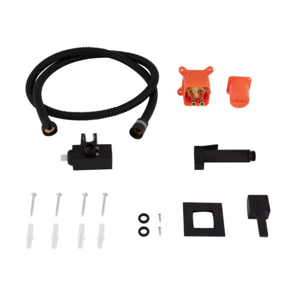 Набор для гігієнічного душу Qtap Inspai-Varius прямокутний QT259710842859NB Black Matt Набор для гігієнічного душу Qtap Inspai-Varius прямокутний QT259710842859NB Black Matt