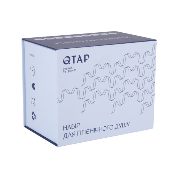 Набор для гігієнічного душу Qtap Inspai-Varius прямокутний QT259710842859NB Black Matt Набор для гігієнічного душу Qtap Inspai-Varius прямокутний QT259710842859NB Black Matt
