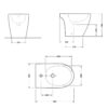 Биде напольное Qtap Presto 540×340×400 White QTPRE29W43056 Біде підлогове Qtap Presto 540×340×400 White QTPRE29W43056