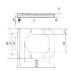 Сидіння для унітаза Qtap Kalao з мікроліфтом Slim QT08991213AW Сидіння для унітаза Qtap Kalao з мікроліфтом Slim QT08991213AW
