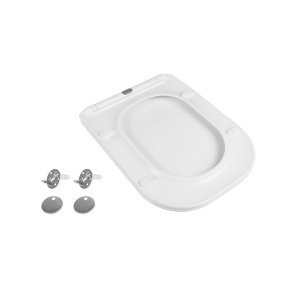 Сидіння для унітаза Qtap Nando з мікроліфтом Slim QT12991222AW Сидіння для унітаза Qtap Nando з мікроліфтом Slim QT12991222AW