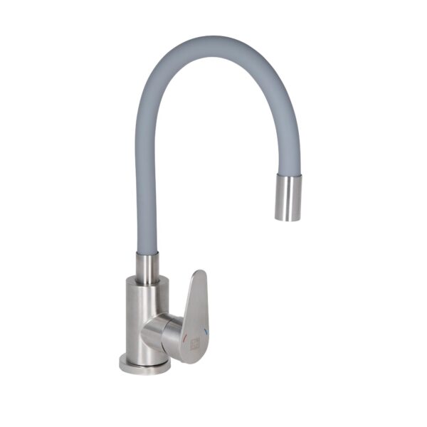 Змішувач для кухні Lidz Vida 015F3 з гнучким виливом (k35) LDVID015F3GRE43356 Grey Змішувач для кухні Lidz Vida 015F3 з гнучким виливом (k35) LDVID015F3GRE43356 Grey