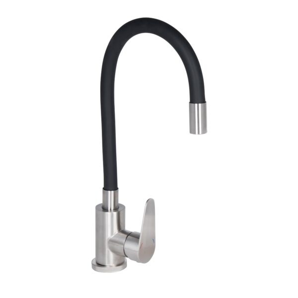 Змішувач для кухні Lidz Vida 015F3 з гнучким виливом (k35) LDVID015F3BLA43358 Black Змішувач для кухні Lidz Vida 015F3 з гнучким виливом (k35) LDVID015F3BLA43358 Black