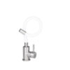 Смеситель для кухни Lidz Aria 015F3 с гибким изливом (k35) LDARI015F3WHI43362 White / Nickel Змішувач для кухні Lidz Aria 015F3 з гнучким виливом (k35) LDARI015F3WHI43362 White / Nickel