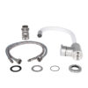 Смеситель для кухни Lidz Aria 015F3 с гибким изливом (k35) LDARI015F3WHI43362 White / Nickel Змішувач для кухні Lidz Aria 015F3 з гнучким виливом (k35) LDARI015F3WHI43362 White / Nickel