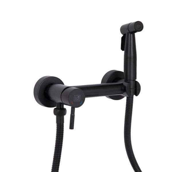 Набор для гигиенического душа со смесителем Lidz Aria 110 округлый LDARI110BLA43394 Black Набір для гігієнічного душу зі змішувачем Lidz Aria 110 округлий LDARI110BLA43394 Black