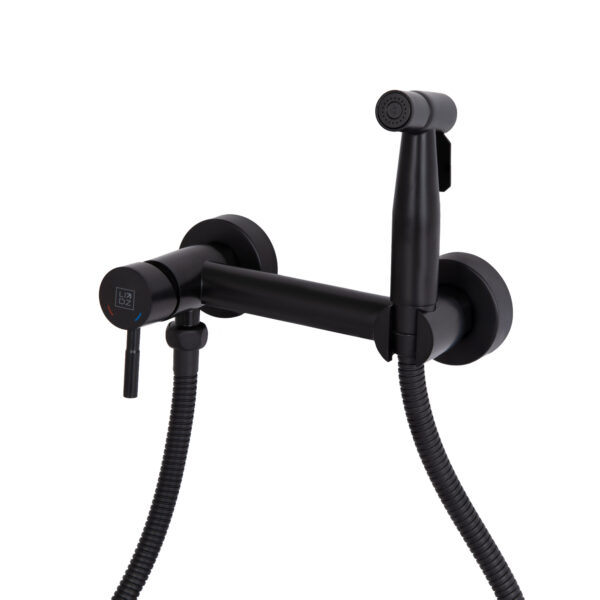 Набор для гигиенического душа со смесителем Lidz Aria 110 округлый LDARI110BLA43394 Black Набір для гігієнічного душу зі змішувачем Lidz Aria 110 округлий LDARI110BLA43394 Black