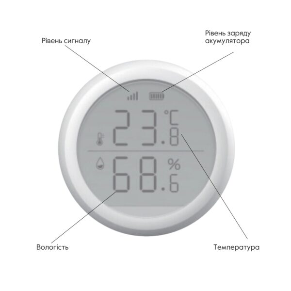 ZigBee Бездротовий датчик температури та вологості ZB-ZTH ZigBee Бездротовий датчик температури та вологості ZB-ZTH