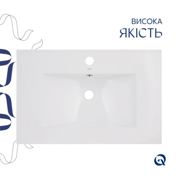 Раковина Qtap Albatross 720x460x180 White без донного клапана QT01113070CW Раковина Qtap Albatross 720x460x180 White без донного клапана QT01113070CW