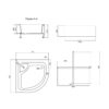 Душовий піддон Lidz KAPIELKA ST80x80x41 см з панеллю Душовий піддон Lidz KAPIELKA ST80x80x41 см з панеллю