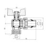 Кран Американка Thermo Alliance Standart з антипротіканням кутовий 1/2 PN40 конус SD901NW15PN40 Кран Американка Thermo Alliance Standart з антипротіканням кутовий 1/2 PN40 конус SD901NW15PN40