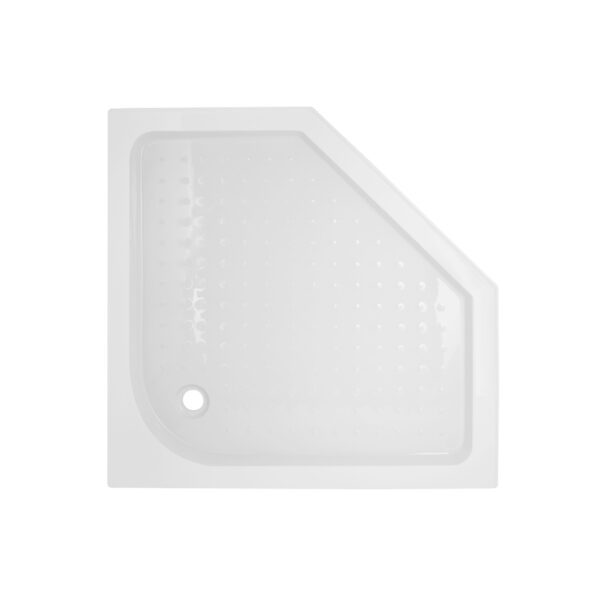 Lidz Душовий піддон DOZORCA SC90x90.LOW, низький, п'ятикутний, акриловий + ніжки, діаметр зливу 50 мм