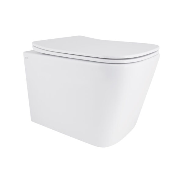 Унитаз подвесной Qtap Tern с сиденьем Soft-close QT17332303ASW Унітаз підвісний Qtap Tern із сидінням Soft-close QT17332303ASW