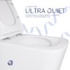 Унитаз подвесной Qtap Tern с сиденьем Soft-close QT17332303ASW Унітаз підвісний Qtap Tern із сидінням Soft-close QT17332303ASW