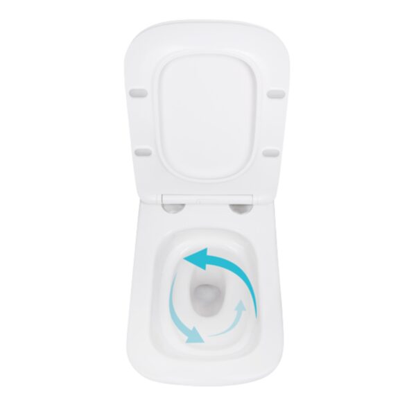 Унитаз подвесной Qtap Tern с сиденьем Soft-close QT17332303ASW Унітаз підвісний Qtap Tern із сидінням Soft-close QT17332303ASW