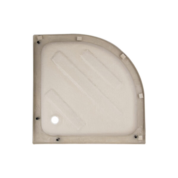 Душевая кабина Latwa SC90x90.SAT.MID.FR полукруглая, стекло Frost 4 мм + Душевой поддон KAPIELKA ST90x90x26, с панелью Lidz Душова кабіна Latwa SC90x90.SAT.MID.FR полукругла, скло Frost 4 мм + Душовий піддон KAPIELKA ST90x90x26, з панеллю Lidz