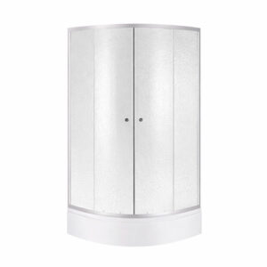 Душова кабіна Latwa SC80x80.SAT.MID.FR полукругла, скло Frost 4 мм + Душовий піддон KAPIELKA ST80x80x26, з панеллю Lidz Душова кабіна Latwa SC80x80.SAT.MID.FR полукругла, скло Frost 4 мм + Душовий піддон KAPIELKA ST80x80x26, з панеллю Lidz