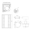 Душова кабіна Latwa SC80x80.SAT.MID.FR полукругла, скло Frost 4 мм + Душовий піддон KAPIELKA ST80x80x26, з панеллю Lidz Душова кабіна Latwa SC80x80.SAT.MID.FR полукругла, скло Frost 4 мм + Душовий піддон KAPIELKA ST80x80x26, з панеллю Lidz