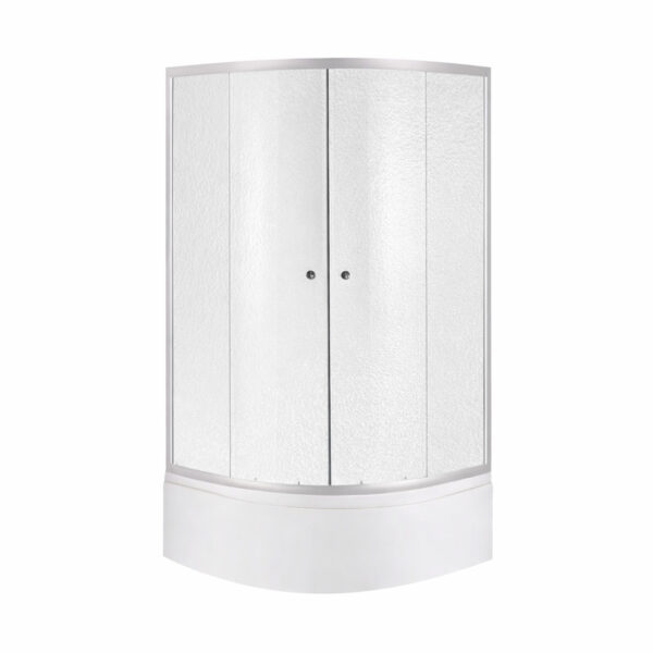Душова кабіна Latwa SC80x80.SAT.HIGH.FR полукругла, скло Frost 4 мм + Душовий піддон KAPIELKA ST80x80x41, з панеллю Lidz Душова кабіна Latwa SC80x80.SAT.HIGH.FR полукругла, скло Frost 4 мм + Душовий піддон KAPIELKA ST80x80x41, з панеллю Lidz
