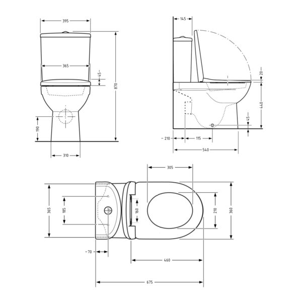 Унітаз-компакт Qtap Scorpio безободковий Ultra Quiet з сидінням Soft-close QT14226088AW Унітаз-компакт Qtap Scorpio безободковий Ultra Quiet з сидінням Soft-close QT14226088AW