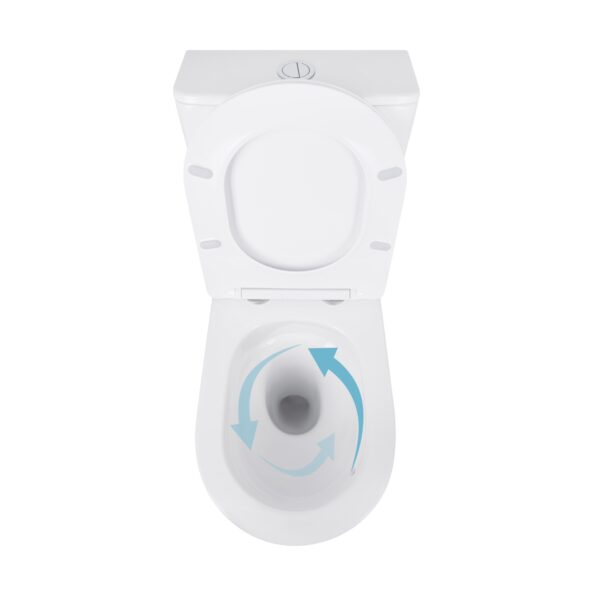 Унітаз-компакт Qtap Scorpio безободковий Ultra Quiet з сидінням Soft-close QT14226088AW Унітаз-компакт Qtap Scorpio безободковий Ultra Quiet з сидінням Soft-close QT14226088AW