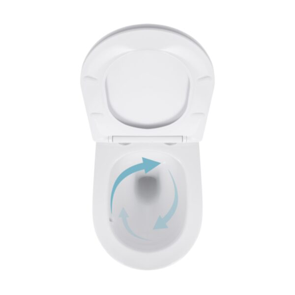 Унітаз підвісний Qtap Jay безободковий Ultra Quiet з сидінням Soft-close QT07335177W Унітаз підвісний Qtap Jay безободковий Ultra Quiet з сидінням Soft-close QT07335177W