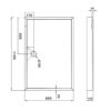 Душовий піддон KAPIELKA ST120x80х14 низький, прямокутний, діаметр зливу 52 мм Lidz