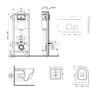 Готовое решение Qtap для ванной комнаты: подвесной унитаз Swan Ultra Quiet 485x360x320 + комплект инсталляции Nest 4 в 1 (круглая Готове рішення Qtap для ванної кімнати: підвісний унітаз Swan Ultra Quiet 485x360x320 + комплект інсталяції Nest 4 в 1 (кругла