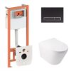 Готовое решение Qtap для ванной комнаты: подвесной унитаз Swan Ultra Quiet 485x360x320 + комплект инсталляции Nest 4 в 1 (линейная Готове рішення Qtap для ванної кімнати: підвісний унітаз Swan Ultra Quiet 485x360x320 + комплект інсталяції Nest 4 в 1 (лінійна