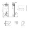 Готовое решение Qtap для ванной комнаты: подвесной унитаз Swan Ultra Quiet 485x360x320 + комплект инсталляции Nest 4 в 1 (линейная Готове рішення Qtap для ванної кімнати: підвісний унітаз Swan Ultra Quiet 485x360x320 + комплект інсталяції Nest 4 в 1 (лінійна