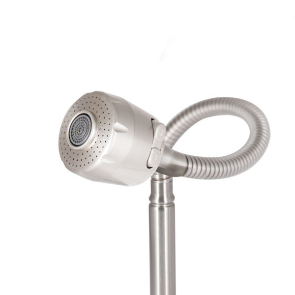 Смеситель для кухни Lidz Aria 015F41 с гибким изливом (k35) LDARI015F41NKS45306 Nickel Змішувач для кухні Lidz Aria 015F41 з гнучким виливом (k35) LDARI015F41NKS45306 Nickel