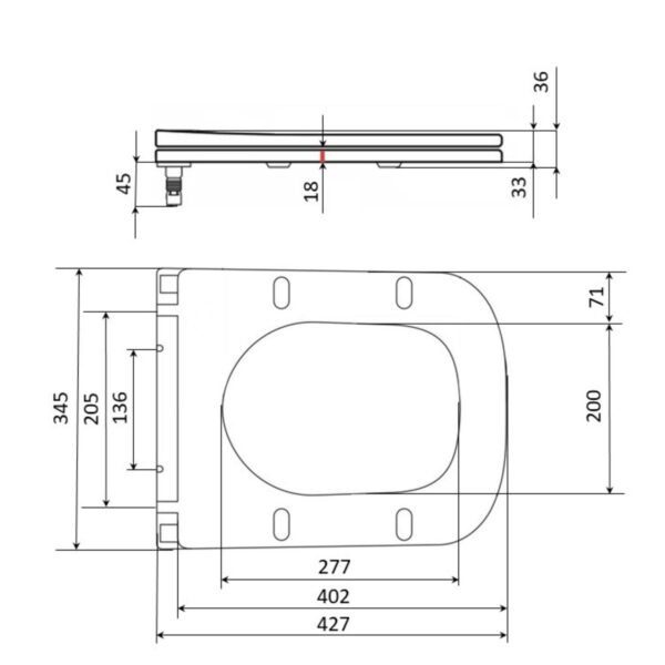 Сидіння для унітаза Qtap Tern 420х340х35 мм, Matt Black, з мікроліфтом, Slim Duroplast, Quick Release QT99HY2322MB Сидіння для унітаза Qtap Tern 420х340х35 мм, Matt Black, з мікроліфтом, Slim Duroplast, Quick Release QT99HY2322MB
