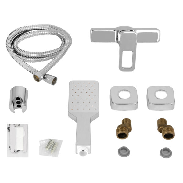 Змішувач для душу Lidz Wawel 010 (з душовим гарнітуром) (k40) LDWAW010CRM45390 Chrome Змішувач для душу Lidz Wawel 010 (з душовим гарнітуром) (k40) LDWAW010CRM45390 Chrome