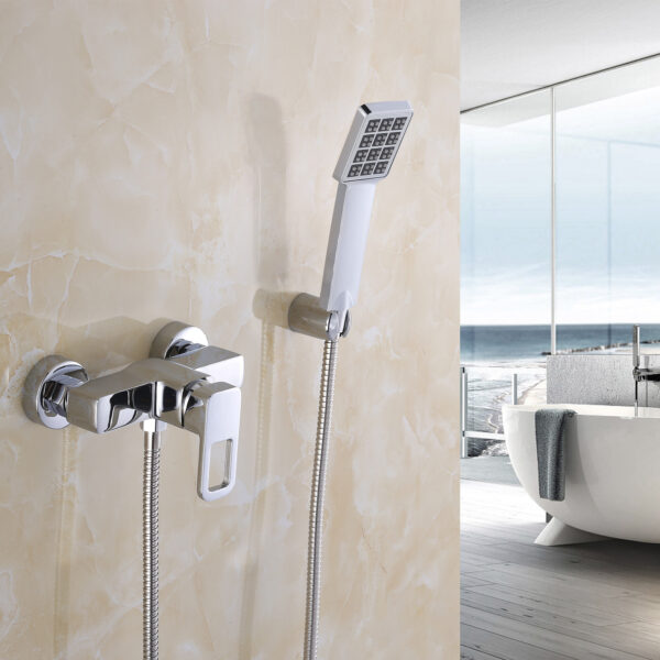 Змішувач для душу Lidz Wawel 010 (з душовим гарнітуром) (k40) LDWAW010CRM45390 Chrome Змішувач для душу Lidz Wawel 010 (з душовим гарнітуром) (k40) LDWAW010CRM45390 Chrome