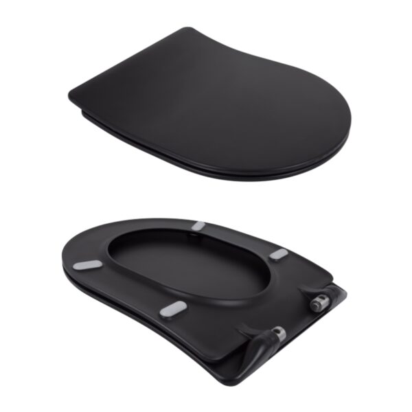 Унітаз підвісний Qtap Taurus безободковий з сидінням Soft-close QT2433084EUQMB