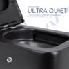 Унітаз підвісний Qtap Gemini безободковий з сидінням Soft-close QT2533076EUQMB Унітаз підвісний Qtap Gemini безободковий з сидінням Soft-close QT2533076EUQMB