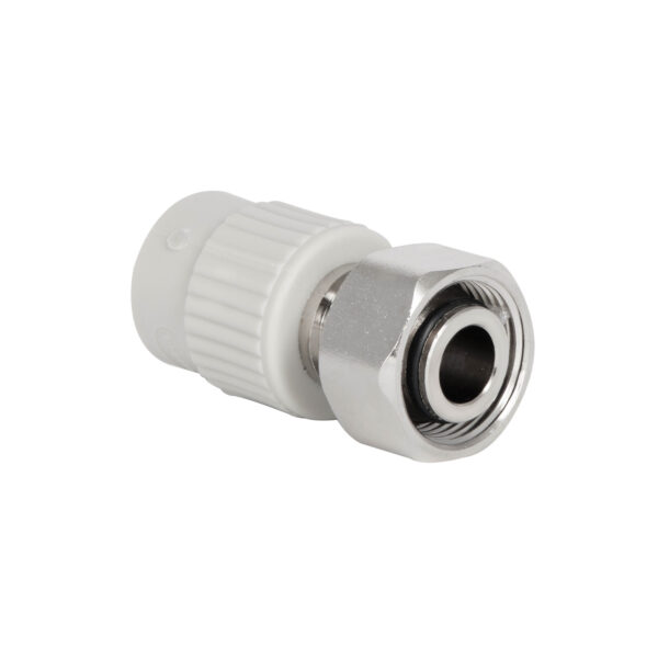 Муфта під Євроконус PPR із накидною гайкою Thermo Alliance 20х3/4" ВР з латунним штоком Муфта під Євроконус PPR із накидною гайкою Thermo Alliance 20х3/4" ВР з латунним штоком