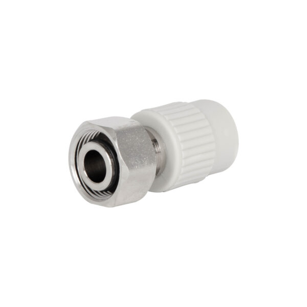 Муфта під Євроконус PPR із накидною гайкою Thermo Alliance 20х3/4" ВР з латунним штоком Муфта під Євроконус PPR із накидною гайкою Thermo Alliance 20х3/4" ВР з латунним штоком