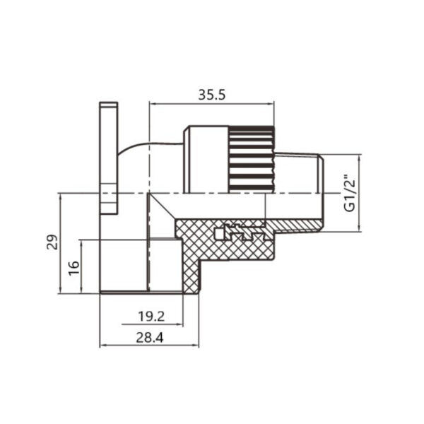Уголок PPR Thermo Alliance настенный 20х1/2" ВР Уголок PPR Thermo Alliance настенный 20х1/2" ВР