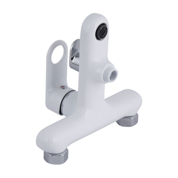 Змішувач для ванни Qtap Jay (з душовим гарнітуром) QTJAY259CRW45553 Chrome/White Змішувач для ванни Qtap Jay (з душовим гарнітуром) QTJAY259CRW45553 Chrome/White