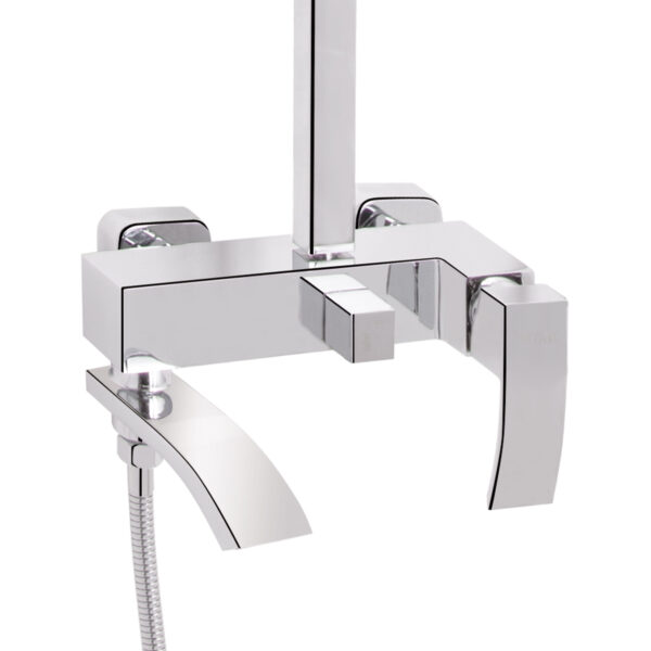 Душевая система универсальная Qtap Swan Cascada на три потребителя (с изливом) QTSWA111CRM45566 Chrome Душова система універсальна Qtap Swan Cascada на три споживачі (з виливом) QTSWA111CRM45566 Chrome