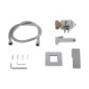 Набор для гігієнічного душу Qtap Swan Cascada прямокутний QTSWA262CRM45567 Chrome Набор для гігієнічного душу Qtap Swan Cascada прямокутний QTSWA262CRM45567 Chrome