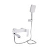 Змішувач для ванни Qtap Swan Cascada з поворотним виливом (з душовим гарнітуром) QTSWA260CRW45569 Chrome/White Змішувач для ванни Qtap Swan Cascada з поворотним виливом (з душовим гарнітуром) QTSWA260CRW45569 Chrome/White