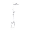 Душевая система универсальная Qtap Swan Cascada на три потребителя (с изливом) QTSWA111CRW45570 Chrome/White Душова система універсальна Qtap Swan Cascada на три споживачі (з виливом) QTSWA111CRW45570 Chrome/White