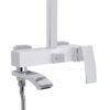 Душевая система универсальная Qtap Swan Cascada на три потребителя (с изливом) QTSWA111CRW45570 Chrome/White Душова система універсальна Qtap Swan Cascada на три споживачі (з виливом) QTSWA111CRW45570 Chrome/White