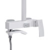Душевая система универсальная Qtap Swan Cascada на три потребителя (с изливом) QTSWA111CRW45570 Chrome/White Душова система універсальна Qtap Swan Cascada на три споживачі (з виливом) QTSWA111CRW45570 Chrome/White